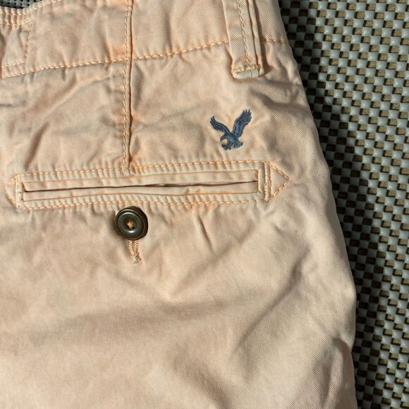 American Eagle Outfitters Prep Shorts Womens‎ Size 26 Orange Bermuda - Picture 6 of 6